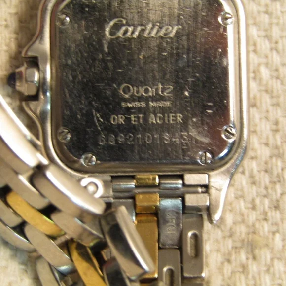CARTIER GOLD AND SILVER LADIES WATCH - Picture 5 of 11